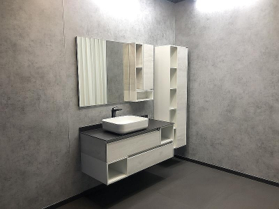 Шкаф пенал Comforty Прага 45 00004136272 подвесной Дуб белый