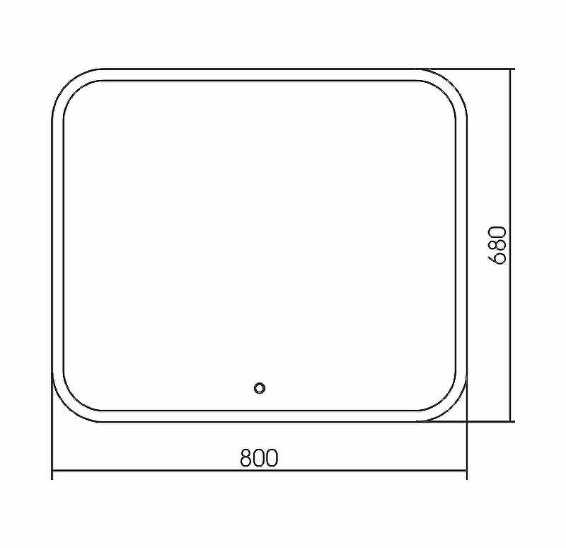 Зеркало Grossman Comfort 80 680680 с подсветкой с сенсорным выключателем, купить, цена, заказать, магазин, доставка, скидка, промокод, купить, цена, заказать, магазин, доставка, скидка, промокод