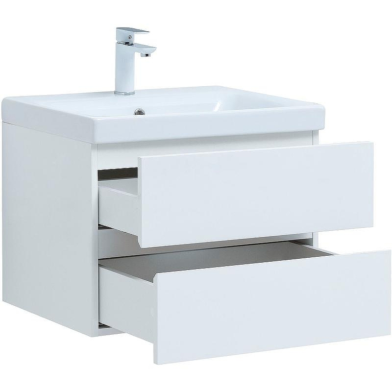 Тумба под раковину Aquanet Беркли 60 302349 подвесная Белый глянец, купить, цена, заказать, магазин, доставка, скидка, промокод, купить, цена, заказать, магазин, доставка, скидка, промокод
