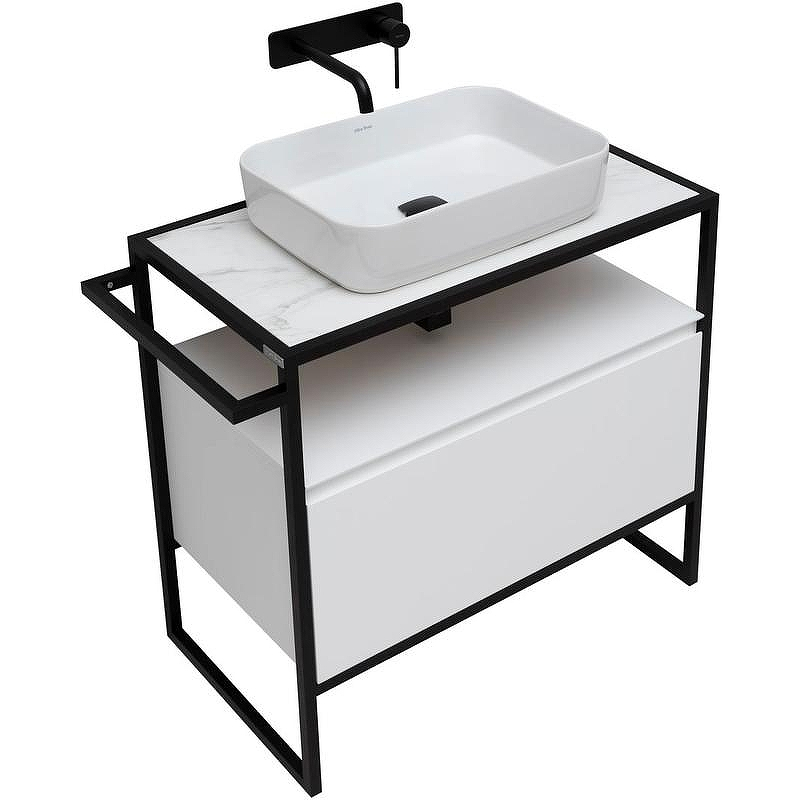 Тумба под раковину Allen Brau Priority 80 1.31002.WM Белая матовая, купить, цена, заказать, магазин, доставка, скидка, промокод, купить, цена, заказать, магазин, доставка, скидка, промокод