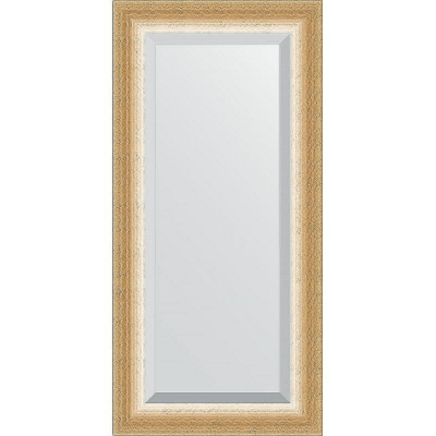 Зеркало Evoform Exclusive 116х56 BY 1151 с фацетом в багетной раме - Травленое золото 87
