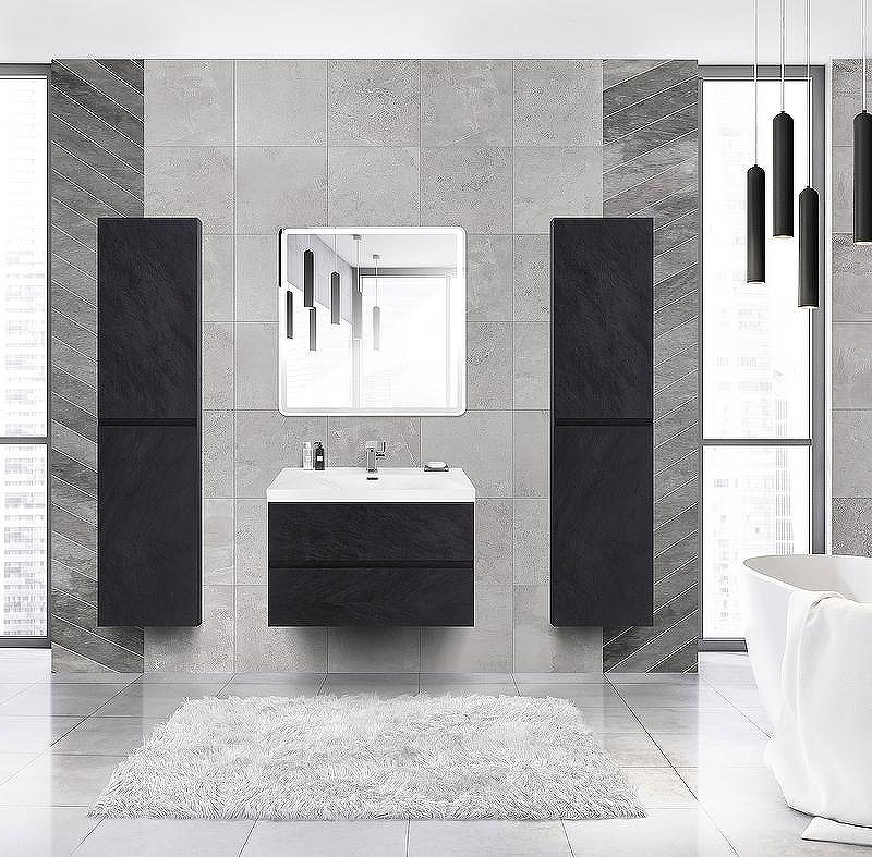 Тумба под раковину Cezares Molveno 46 80 MOLVENO 46-80-2C-SO-NR подвесная Nero, купить, цена, заказать, магазин, доставка, скидка, промокод, купить, цена, заказать, магазин, доставка, скидка, промокод