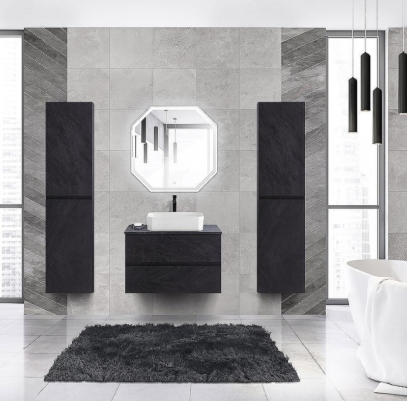 Тумба под раковину Cezares Molveno 46 80 MOLVENO 46-80-2C-SO-NR подвесная Nero, купить, цена, заказать, магазин, доставка, скидка, промокод, купить, цена, заказать, магазин, доставка, скидка, промокод