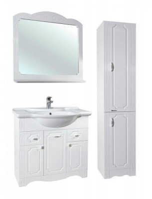 Шкаф пенал Bellezza Кантри 35 Белый