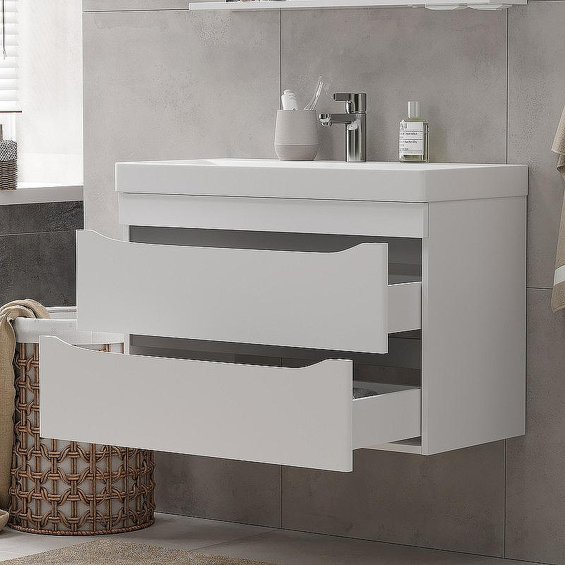 Тумба под раковину Volna Lake 80.2Y tpLAKE80.2Y-01 подвесная Белая, купить, цена, заказать, магазин, доставка, скидка, промокод, купить, цена, заказать, магазин, доставка, скидка, промокод