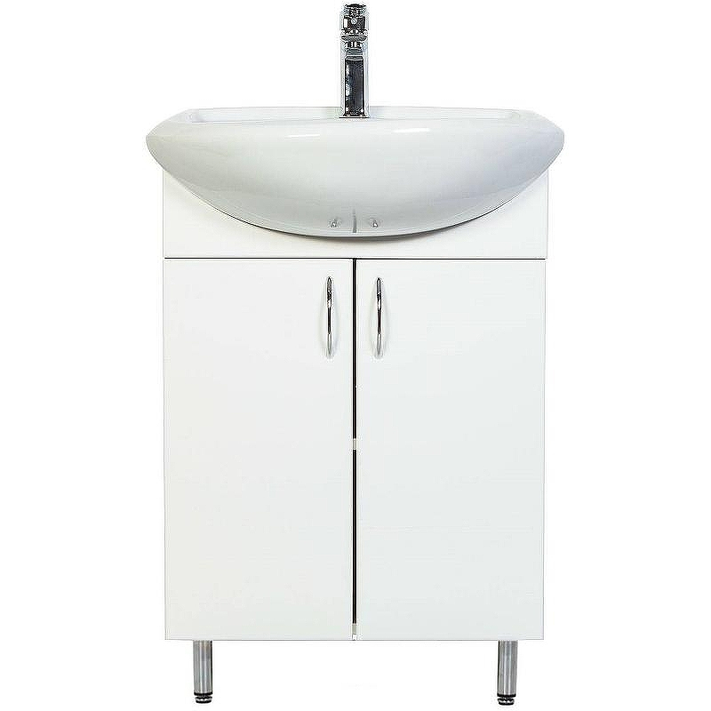 Тумба с раковиной Orange Лайт 50 LA-50TUW+RA Белая, купить, цена, заказать, магазин, доставка, скидка, промокод, купить, цена, заказать, магазин, доставка, скидка, промокод