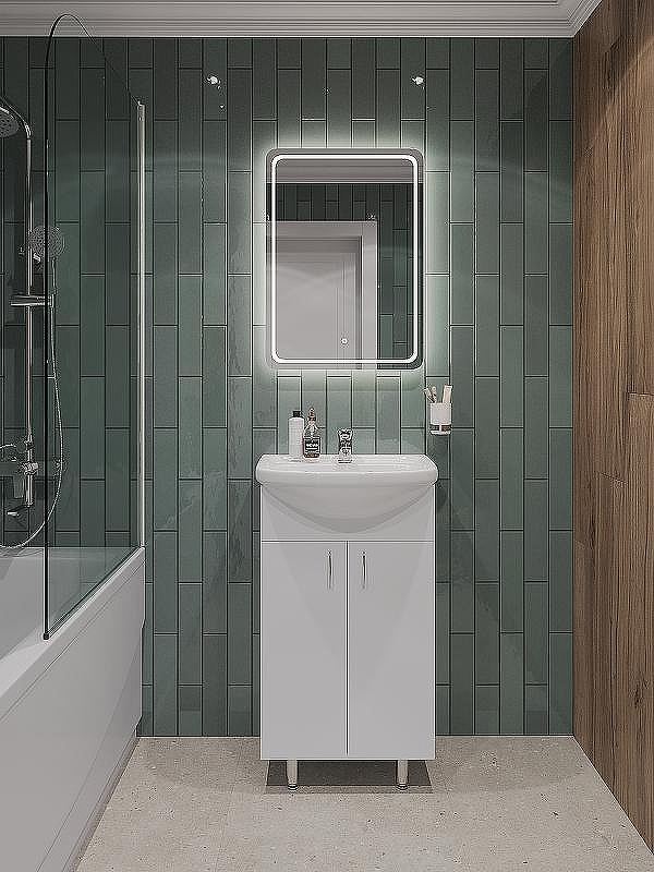 Тумба с раковиной Orange Лайт 50 LA-50TUW+RA Белая, купить, цена, заказать, магазин, доставка, скидка, промокод, купить, цена, заказать, магазин, доставка, скидка, промокод