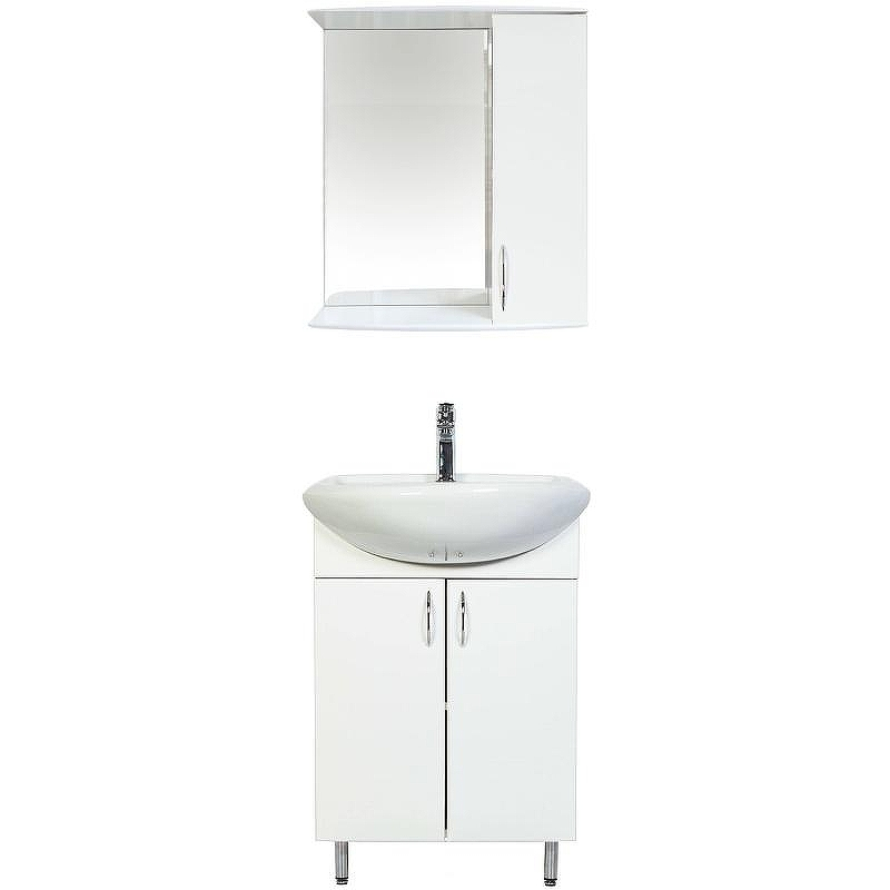 Тумба с раковиной Orange Лайт 50 LA-50TUW+RA Белая, купить, цена, заказать, магазин, доставка, скидка, промокод, купить, цена, заказать, магазин, доставка, скидка, промокод