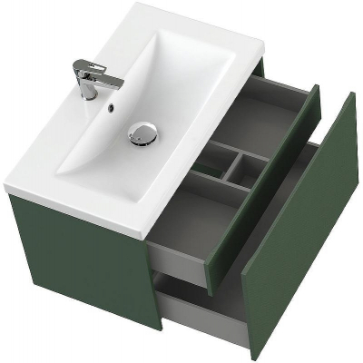 Тумба под раковину Cersanit Grande 80 64303 подвесная Зеленая