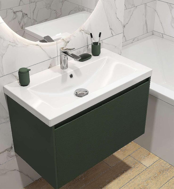 Тумба под раковину Cersanit Grande 80 64303 подвесная Зеленая, купить, цена, заказать, магазин, доставка, скидка, промокод, купить, цена, заказать, магазин, доставка, скидка, промокод