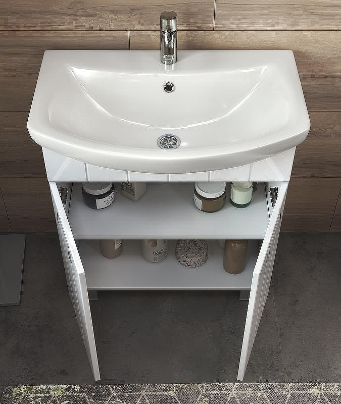 Тумба под раковину Vigo Diana 60 tn.DIA.BAL.60.2D Белая, купить, цена, заказать, магазин, доставка, скидка, промокод, купить, цена, заказать, магазин, доставка, скидка, промокод