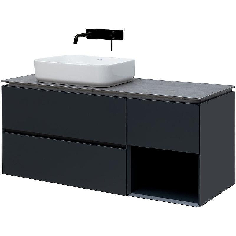 Тумба под раковину Allen Brau Infinity 120 L 1.21005.AM подвесная Антрацит матовый, купить, цена, заказать, магазин, доставка, скидка, промокод, купить, цена, заказать, магазин, доставка, скидка, промокод