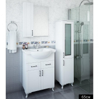 Зеркало со шкафом Sanflor Глория 65 R С000005688 Серое, купить, цена, заказать, магазин, доставка, скидка, промокод, купить, цена, заказать, магазин, доставка, скидка, промокод