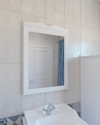 Зеркало Caprigo Borgo 60 33430-B231 Белое матовое