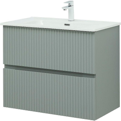 Тумба под раковину Aquanet Джейн 80 313318 подвесная Мисти грин