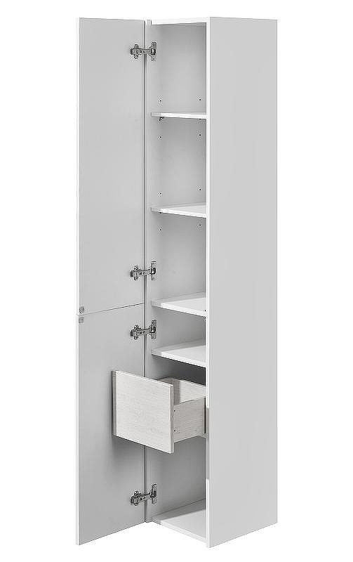 Шкаф пенал Aquaton Сакура 33 L 1A219903SKW8L подвесной Ольха наварра Белый глянец, купить, цена, заказать, магазин, доставка, скидка, промокод, купить, цена, заказать, магазин, доставка, скидка, промокод