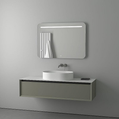 Зеркало Evoform Ledline 70x100 BY 2447 с подсветкой 8.5 W - сенсорный выключатель