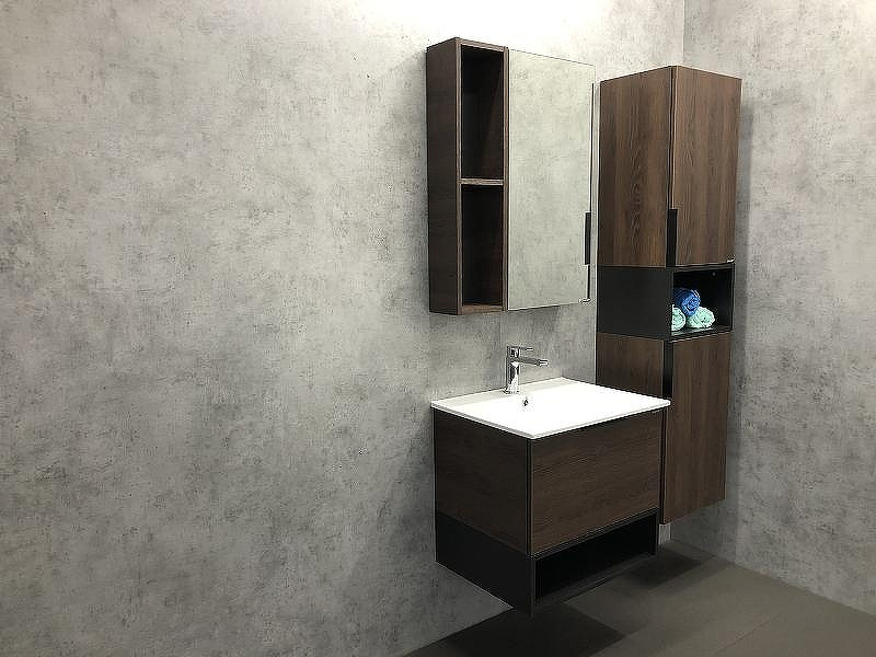 Зеркало со шкафом Comforty Франкфурт 60 00004150528 Дуб шоколадно-коричневый, купить, цена, заказать, магазин, доставка, скидка, промокод, купить, цена, заказать, магазин, доставка, скидка, промокод