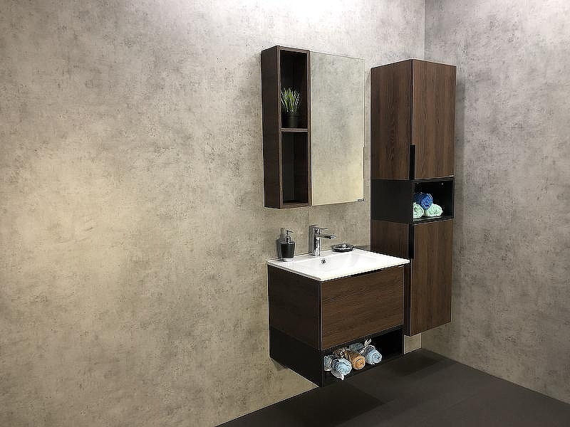 Зеркало со шкафом Comforty Франкфурт 60 00004150528 Дуб шоколадно-коричневый, купить, цена, заказать, магазин, доставка, скидка, промокод, купить, цена, заказать, магазин, доставка, скидка, промокод