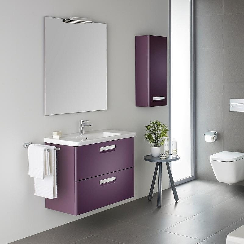 Тумба под раковину Roca The Gap 70 ZRU9302741 подвесная Фиолетовая, купить, цена, заказать, магазин, доставка, скидка, промокод, купить, цена, заказать, магазин, доставка, скидка, промокод