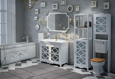 Зеркало Corozo Манойр 105 SD-00000272 Белое