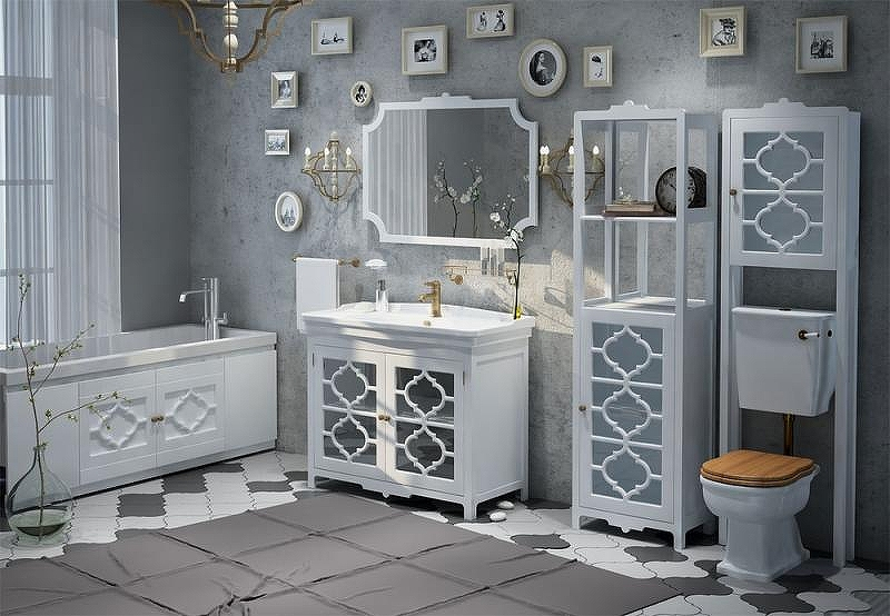 Зеркало Corozo Манойр 105 SD-00000272 Белое, купить, цена, заказать, магазин, доставка, скидка, промокод, купить, цена, заказать, магазин, доставка, скидка, промокод