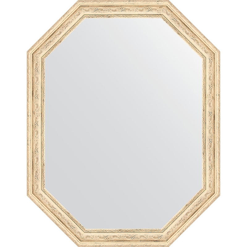 Зеркало Evoform Octagon 54x69 BY 7018 в багетной раме - Слоновая кость 51, купить, цена, заказать, магазин, доставка, скидка, промокод, купить, цена, заказать, магазин, доставка, скидка, промокод