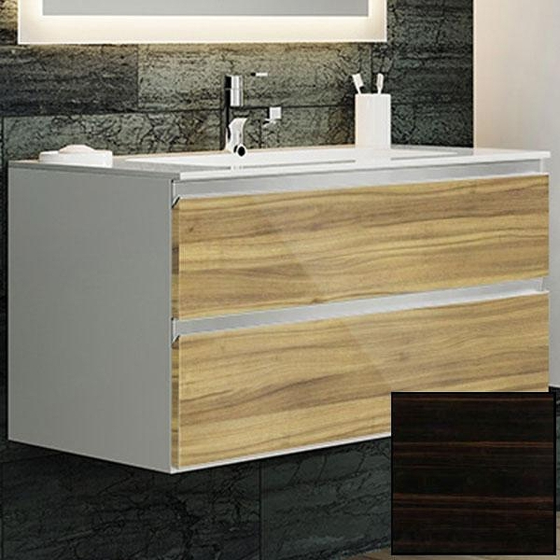 Тумба с раковиной SanVit Авеню-2 100 kavenu2100 с фактурой под дерево подвесная Черное дерево, купить, цена, заказать, магазин, доставка, скидка, промокод, купить, цена, заказать, магазин, доставка, скидка, промокод