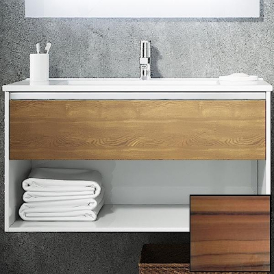 Тумба с раковиной SanVit Контур 80 kkont080 с фактурой под дерево подвесная Зебрано