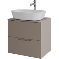 Тумба с раковиной Orange Line 60 Li-60TuLMDF+B08-500W подвесная Латте матовый, купить, цена, заказать, магазин, доставка, скидка, промокод, купить, цена, заказать, магазин, доставка, скидка, промокод