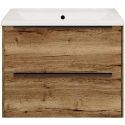 Тумба под раковину La Fenice Tesoro 100 FNC-01-TES-DGT-100-2 подвесная Дуб галифакс табак