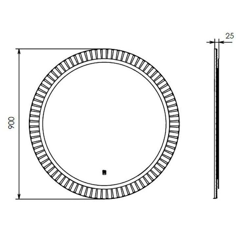 Зеркало Comforty Мадрид 90 00-00014166 с подсветкой Белое глянцевое с бесконтактным выключателем и подогревом, купить, цена, заказать, магазин, доставка, скидка, промокод, купить, цена, заказать, магазин, доставка, скидка, промокод