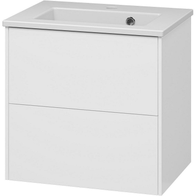 Тумба с раковиной Brevita Toy 50 УТ000025658 подвесная Белая глянцевая