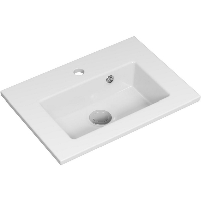 Тумба с раковиной Brevita Toy 50 УТ000025658 подвесная Белая глянцевая