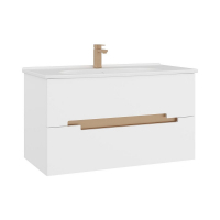 Тумба с раковиной Orka Lodi 100 5005886 подвесная цвет Белый Золото, купить, цена, заказать, магазин, доставка, скидка, промокод, купить, цена, заказать, магазин, доставка, скидка, промокод