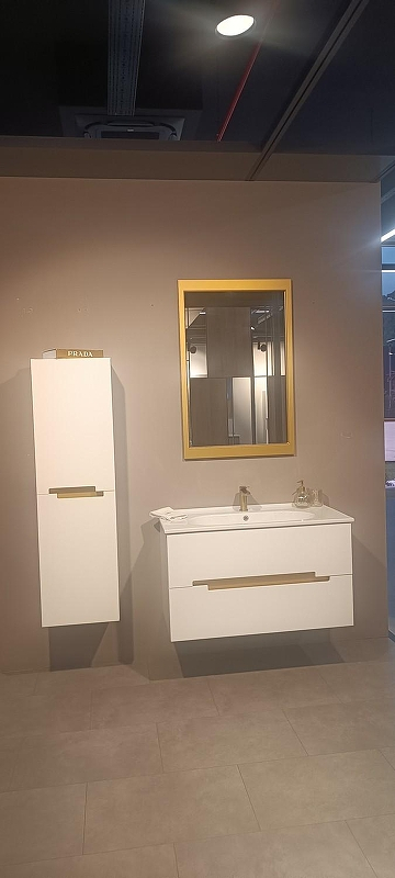 Тумба с раковиной Orka Lodi 100 5005886 подвесная цвет Белый Золото, купить, цена, заказать, магазин, доставка, скидка, промокод, купить, цена, заказать, магазин, доставка, скидка, промокод