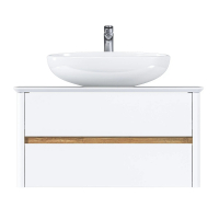 Тумба под раковину Marka One Monro 80П Ц0000027406 подвесная цвет Белый, купить, цена, заказать, магазин, доставка, скидка, промокод, купить, цена, заказать, магазин, доставка, скидка, промокод