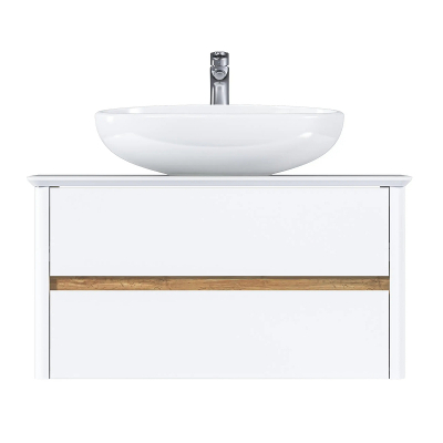 Тумба под раковину Marka One Monro 80П Ц0000027406 подвесная цвет Белый