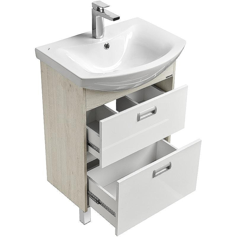 Тумба под раковину Aquaton Бекка PRO 60 1A196601BAC20 Белый Дуб сомерсет, купить, цена, заказать, магазин, доставка, скидка, промокод, купить, цена, заказать, магазин, доставка, скидка, промокод