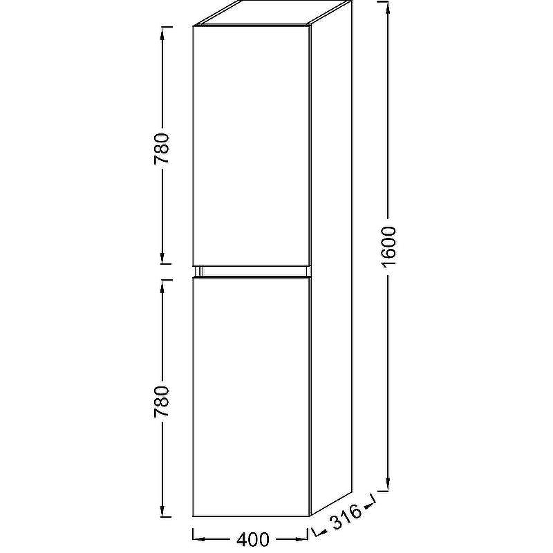 Шкаф пенал Jacob Delafon Tolbiac 40 EB2385-E75 подвесной Дуб давос, купить, цена, заказать, магазин, доставка, скидка, промокод, купить, цена, заказать, магазин, доставка, скидка, промокод