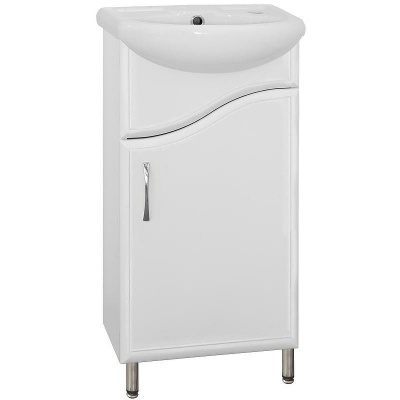 Тумба под раковину Style Line Эко Волна 2 Азов 40 Белый глянец