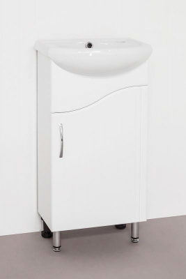 Тумба под раковину Style Line Эко Волна 2 Азов 40 Белый глянец