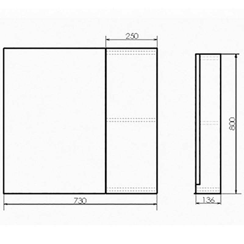 Зеркало со шкафом Comforty Бонн 75 00-00008473 Дуб дымчатый, купить, цена, заказать, магазин, доставка, скидка, промокод, купить, цена, заказать, магазин, доставка, скидка, промокод