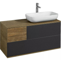 Тумба с раковиной Aquaton Терра 105 1A2469K2TEKA0 подвесная Дуб кантри Антрацит, купить, цена, заказать, магазин, доставка, скидка, промокод, купить, цена, заказать, магазин, доставка, скидка, промокод