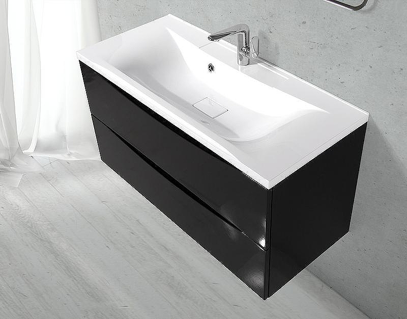 Тумба под раковину BelBagno Marino 100 MARINO-1000-2C-SO-NL-P подвесная Nero Lucido, купить, цена, заказать, магазин, доставка, скидка, промокод, купить, цена, заказать, магазин, доставка, скидка, промокод