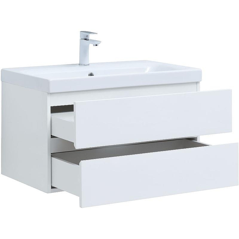 Тумба под раковину Aquanet Беркли 80 302351 подвесная Белый глянец, купить, цена, заказать, магазин, доставка, скидка, промокод, купить, цена, заказать, магазин, доставка, скидка, промокод