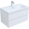 Тумба под раковину Aquanet Беркли 80 302351 подвесная Белый глянец, купить, цена, заказать, магазин, доставка, скидка, промокод, купить, цена, заказать, магазин, доставка, скидка, промокод