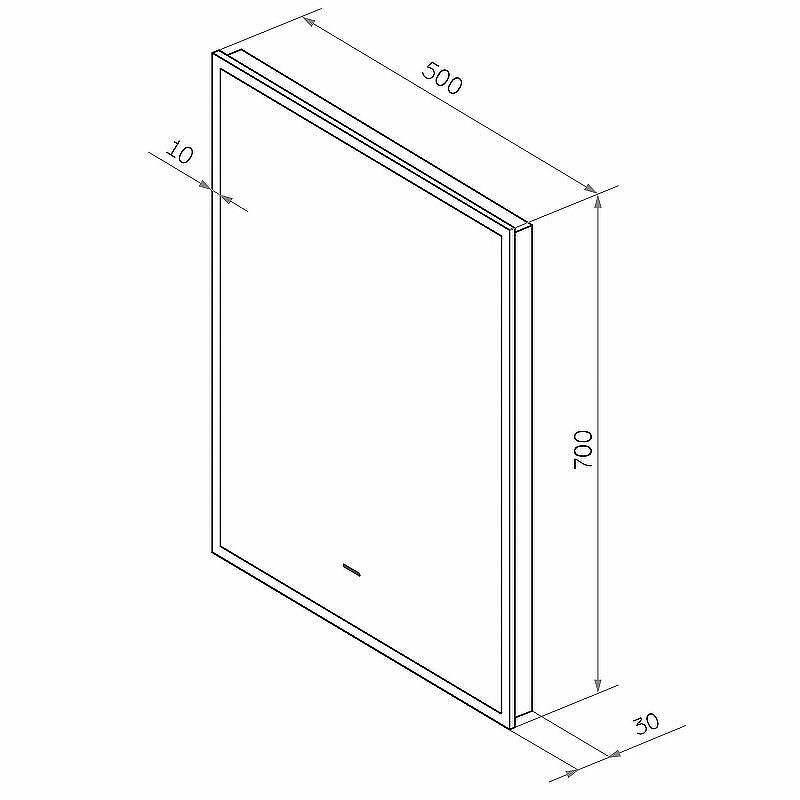 Зеркало Континент Amer 500х700 ЗЛП1525 с подсветкой с бесконтактным выключателем, купить, цена, заказать, магазин, доставка, скидка, промокод, купить, цена, заказать, магазин, доставка, скидка, промокод