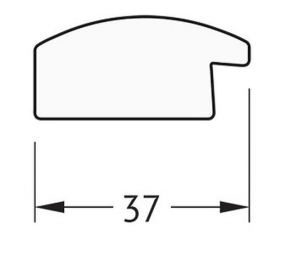 Зеркало Evoform Definite 140х50 BY 0715 в багетной раме - Клен 37