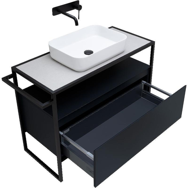 Тумба под раковину Allen Brau Priority 100 1.31003.AM Антрацит матовый, купить, цена, заказать, магазин, доставка, скидка, промокод, купить, цена, заказать, магазин, доставка, скидка, промокод